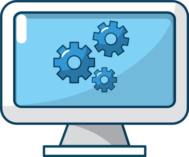 科技电脑屏幕卡通图片下载