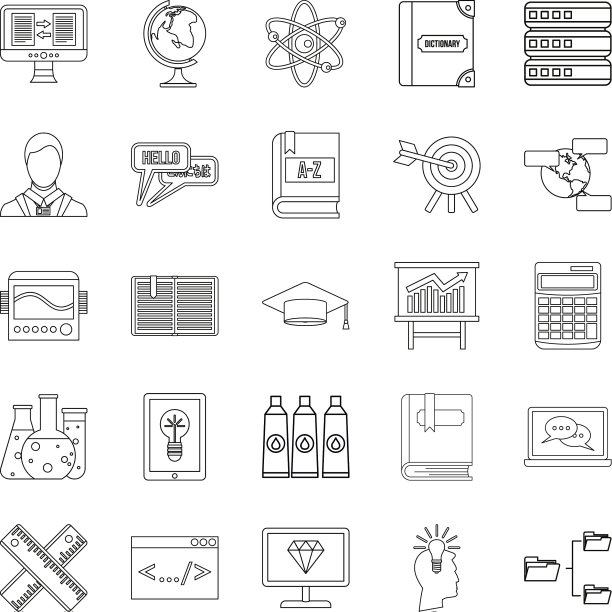 学院图标设置大纲样式图片下载