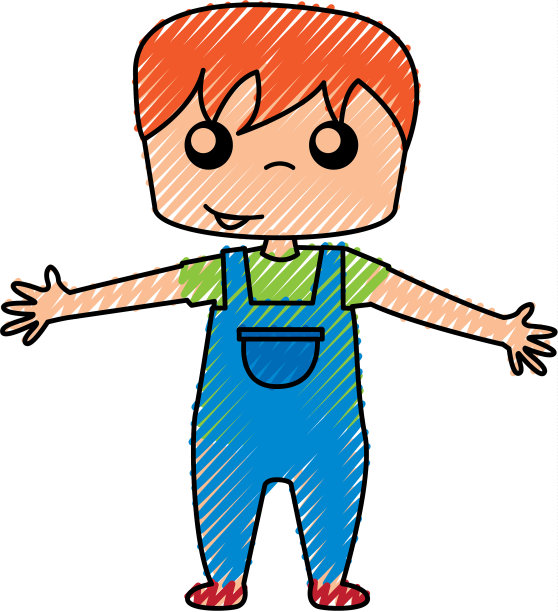 可爱的男孩画图标图片下载