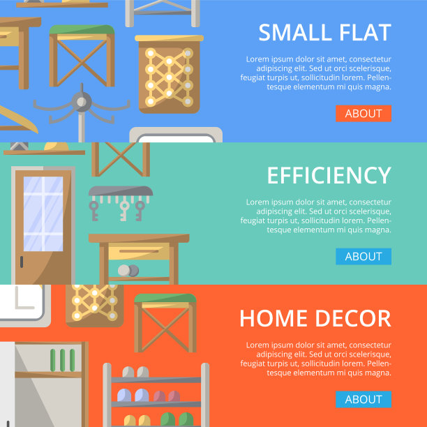 高效门厅空间装饰海报套图片下载