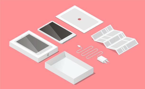 等距平板电脑拆包图片下载