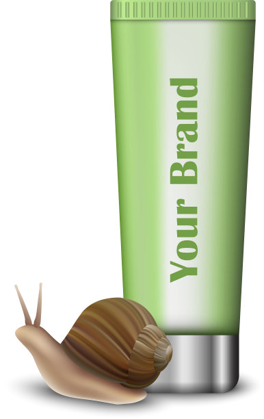 蜗牛手霜模型逼真的风格图片下载