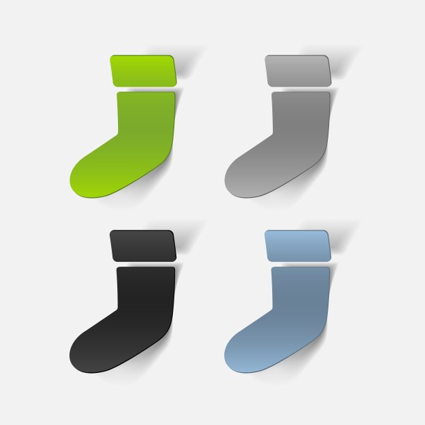 现实设计元素圣诞袜图片下载