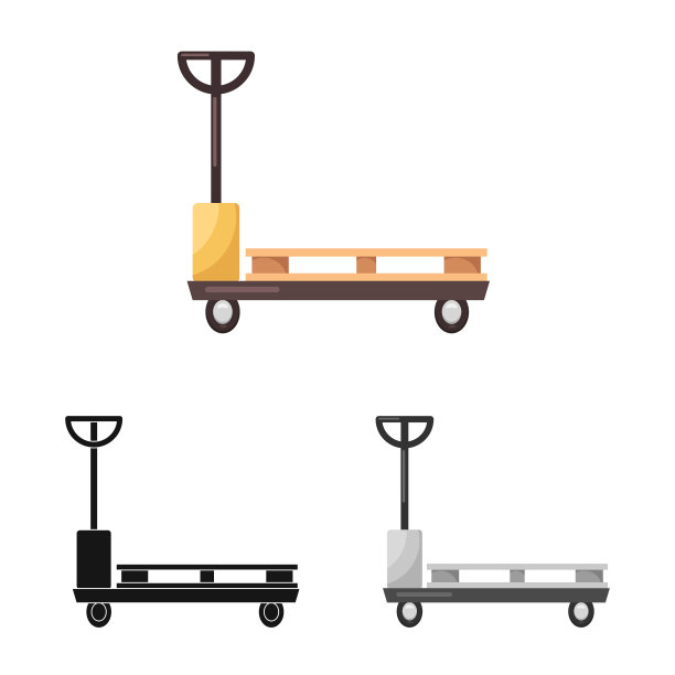 孤立的货物对象和货物标志图片下载