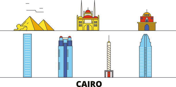 埃及开罗平地地标图片下载