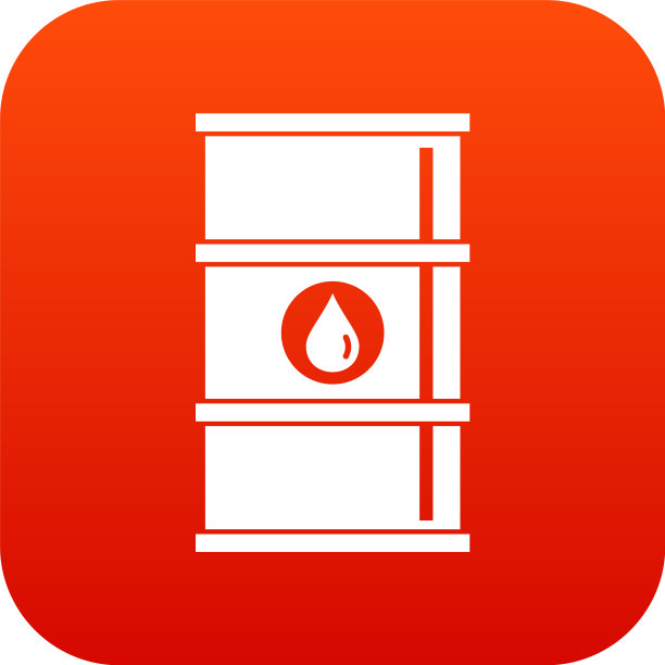 石油桶图标数字红色图片下载