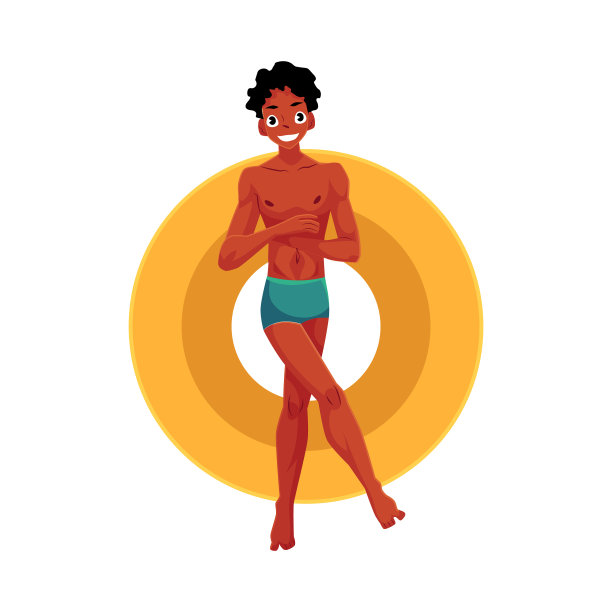 年轻的非裔美国人正在休息图片下载