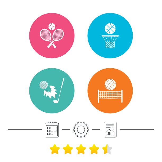 网球拍、球、篮球、篮子图片下载