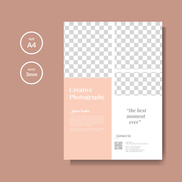 专业摄影传单模板图片下载