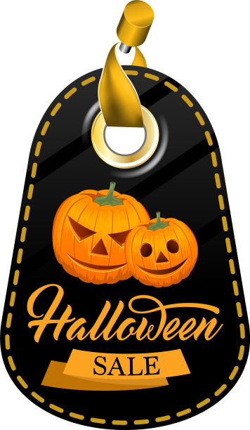 万圣节出售标签图片下载