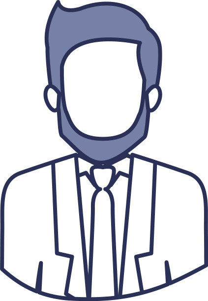 蓝色轮廓的半裸男人图片下载