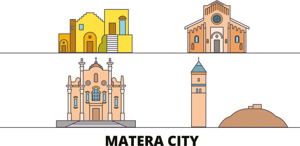 意大利马泰拉城平地地标图片下载