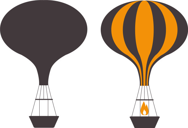 气球勾勒出标志图片下载