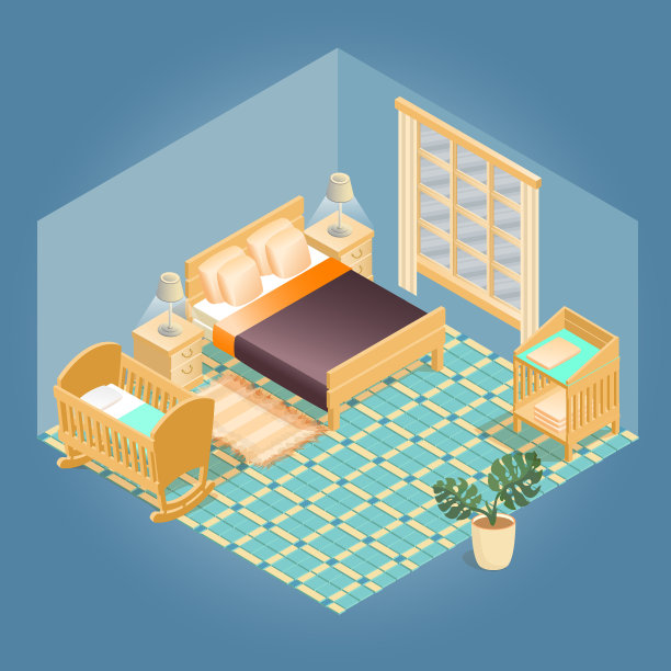 内部的碎片与详细的等距图片下载