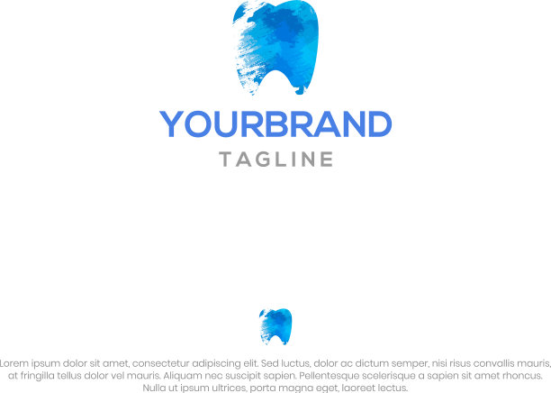 牙刷标志模板图片下载