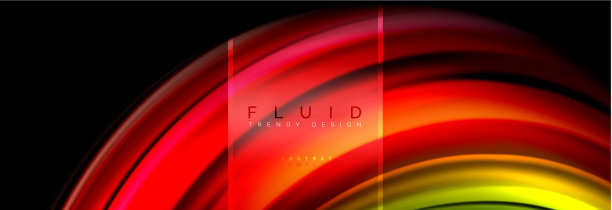 流体颜色抽象背景彩色海报图片下载