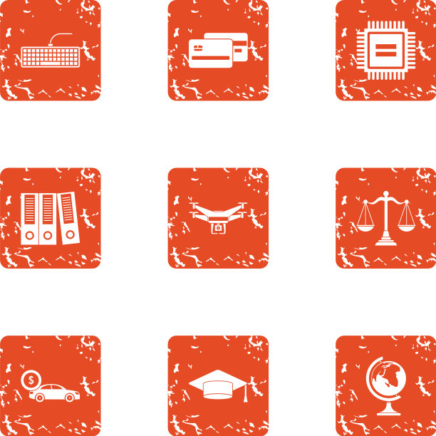 排序图标设置垃圾摇滚风格图片下载