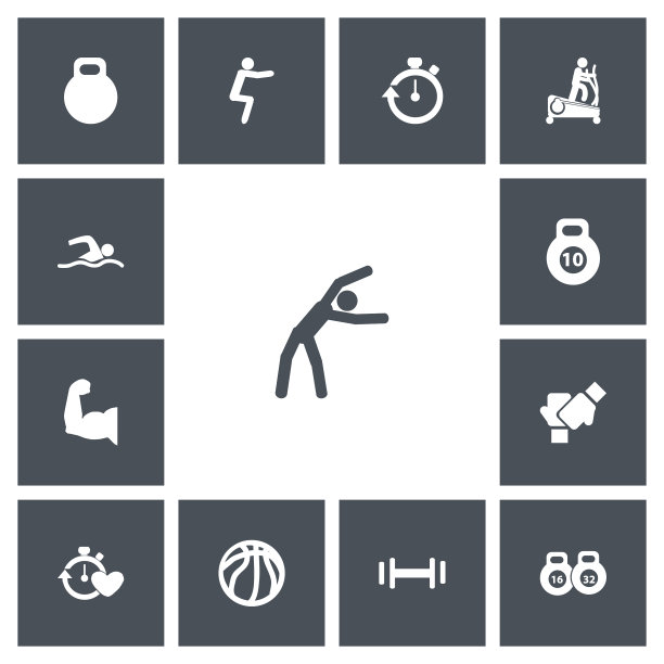 一组13可编辑的生活方式图标包括图片下载