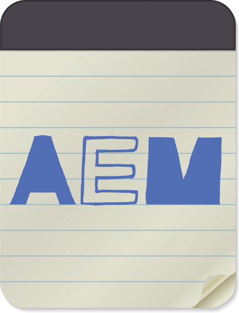 Aem刻字笔记本模板图片下载