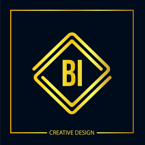 首字母BI logo模板设计图片下载