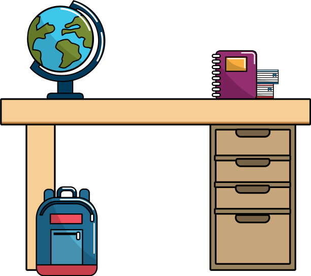 孤立的学校用品设计图片下载