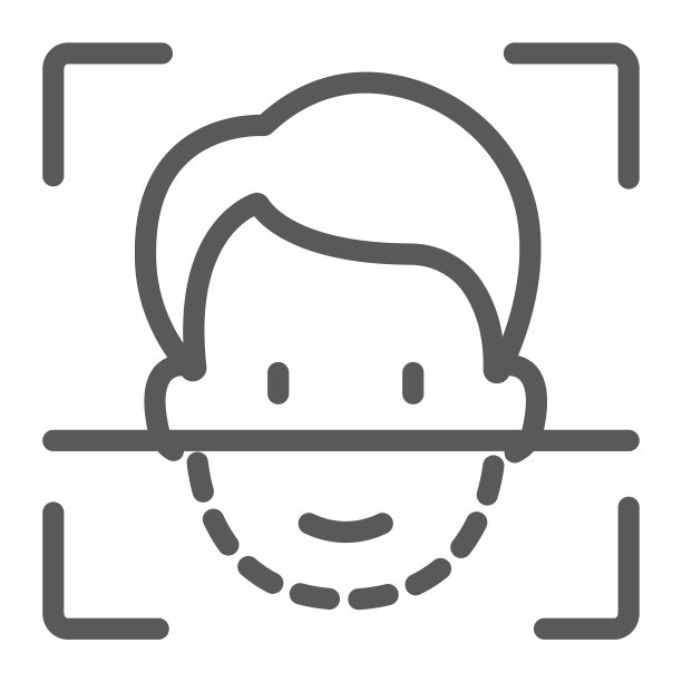 人脸识别线图标人脸识别图片下载