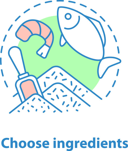 选择配料概念图标图片下载