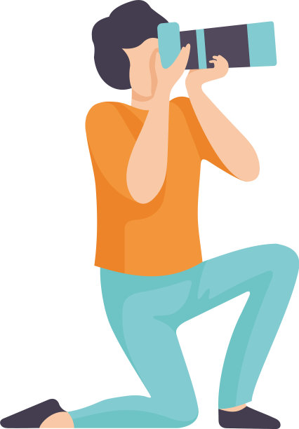 用现代数码相机拍照的男人图片下载