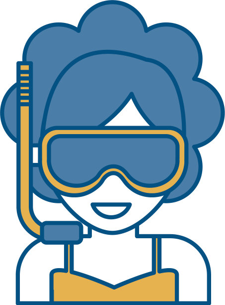 潜水面具设计图片下载