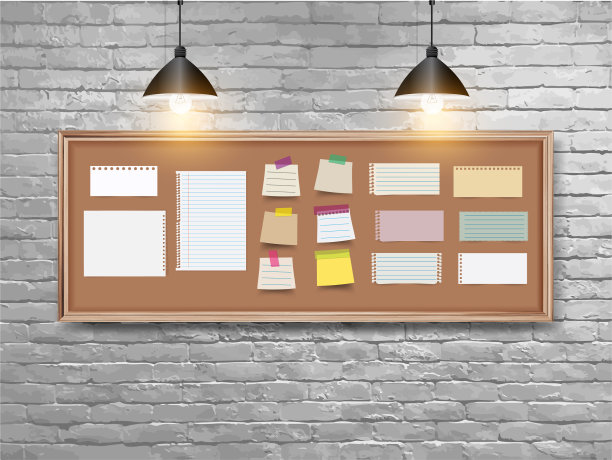 木板与木架不同的音符图片下载