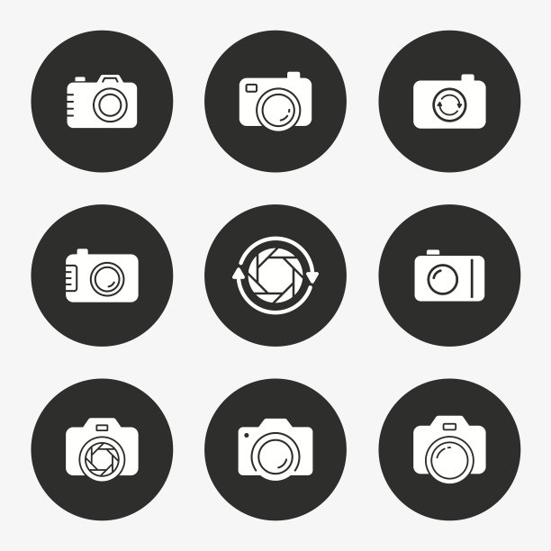 照片图标设置圆形按钮图片下载