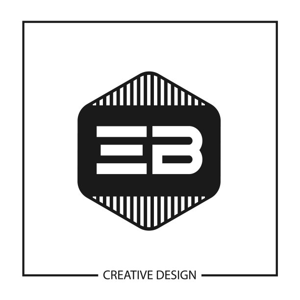 首字母EB标志设计模板图片下载