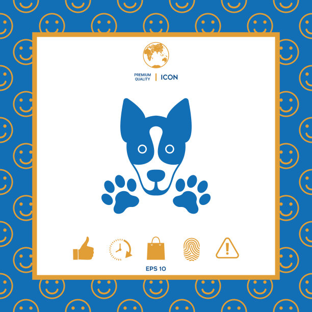 狗爪标志标志保护标志图片下载