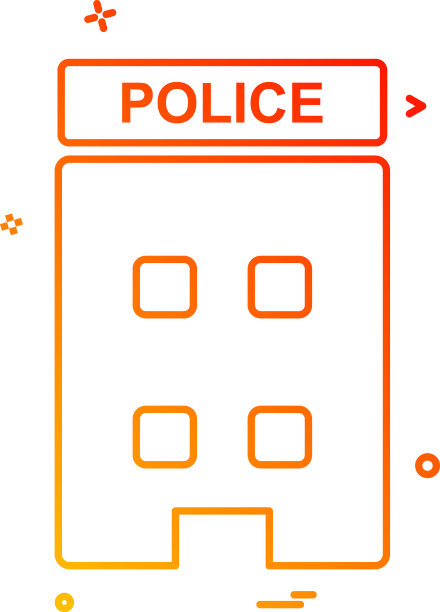 建筑警察局图标设计图片下载