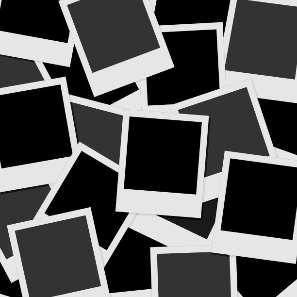 卡片空白相册照片设置背景-孤立图片下载