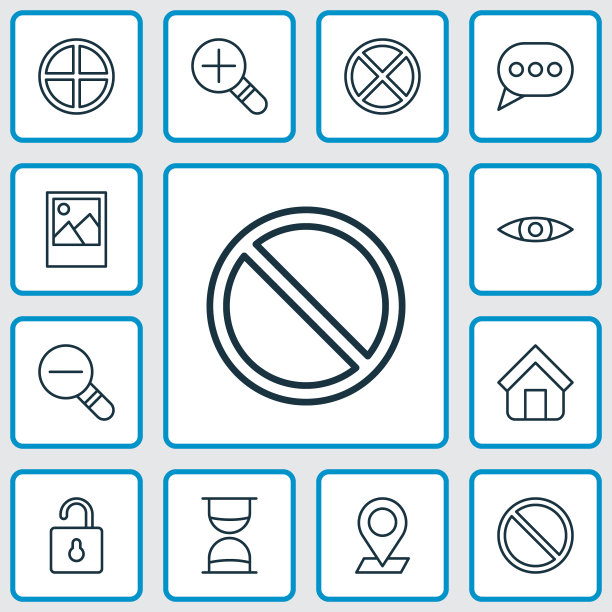 互联网图标集的定位图片下载