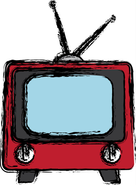 复古的电视图标图片下载