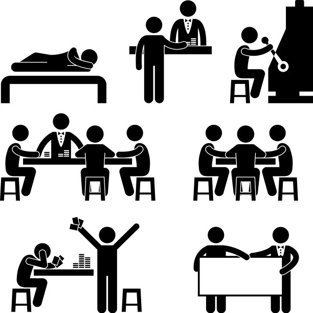 赌博赌场的人主持赌场老板发奖金图片下载