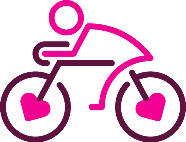 爱自行车标志图标设计图片下载