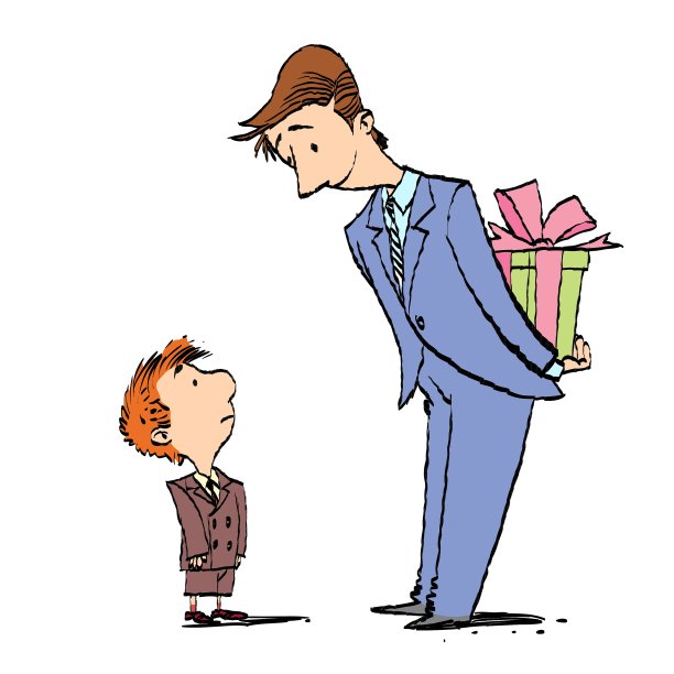 爸爸和儿子的生日礼物图片下载