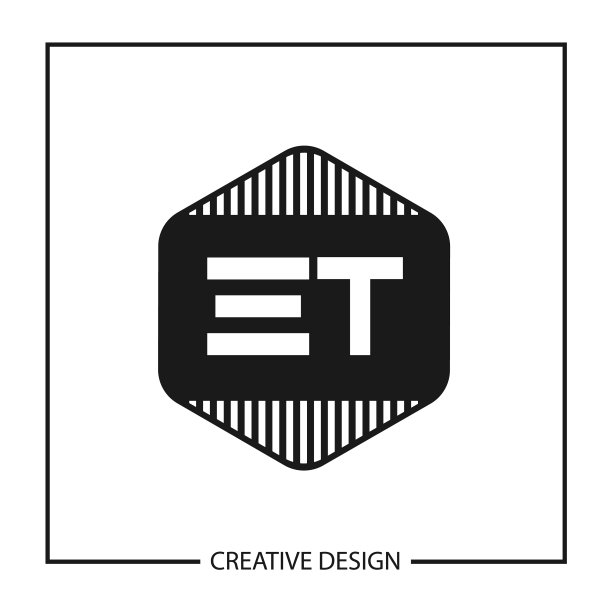 ET字母标志模板设计图片下载