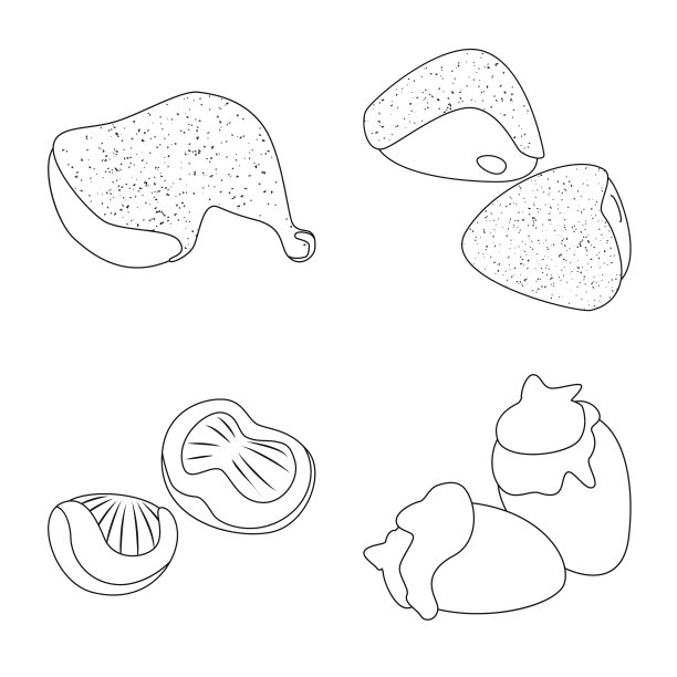 设计食物和烧烤标志收集图片下载