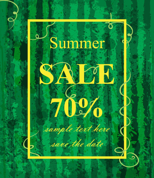 夏季销售西瓜模板质地图片下载