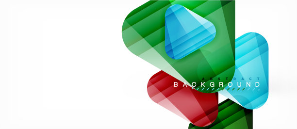 玻璃三角形现代几何构成图片下载