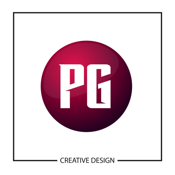 首字母PG标志设计模板图片下载