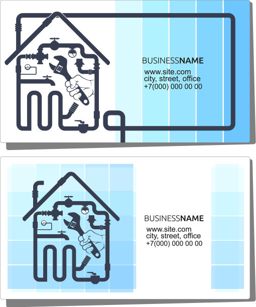 名片概念管道和管道图片下载