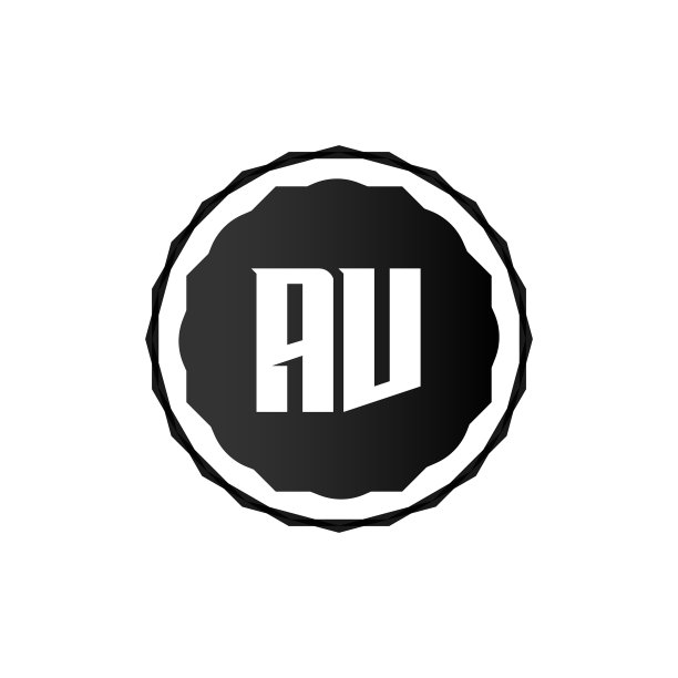 AV字母logo模板设计图片下载