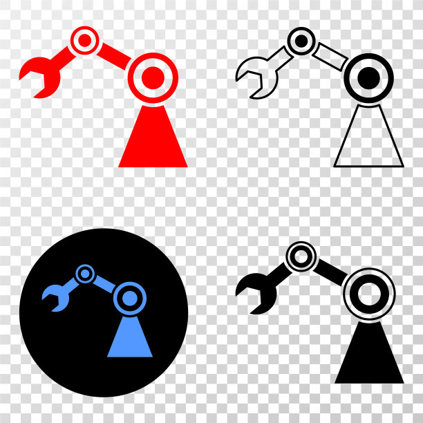 工业机器人eps图标与轮廓图片下载