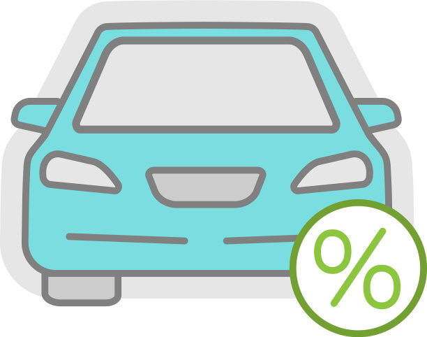 汽车贷款颜色图标图片下载