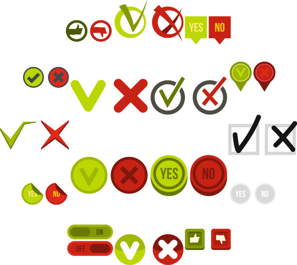 博物馆图标设置扁平风格图片下载